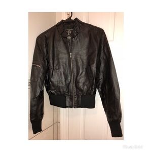 Faux leather jacket